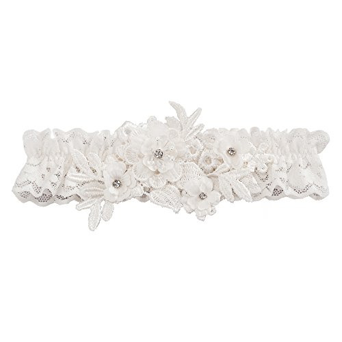 Ivy Lane Design Ivory Bridal Garter, One-Size