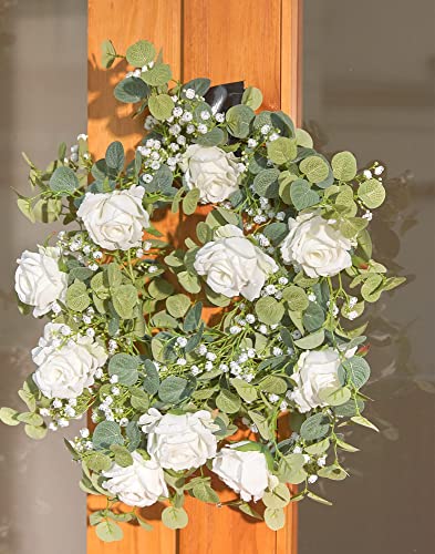Anna's Whimsy Fake Eucalyptus Rose Gypsophila Garland Wedding
