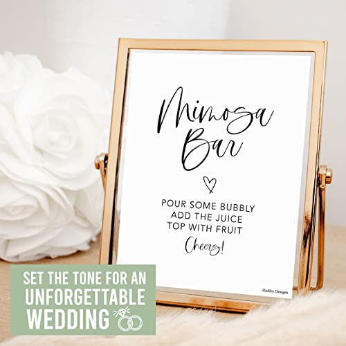 Hadley Designs 9 Minimalist Wedding Signs for Ceremony