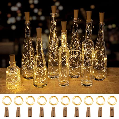 Wine Bottle Lights, 10 Pack LED Fairy Lights