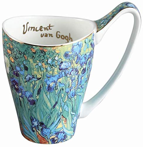 Van Gogh Inspired Iris Flower Coffee Mug, 16oz