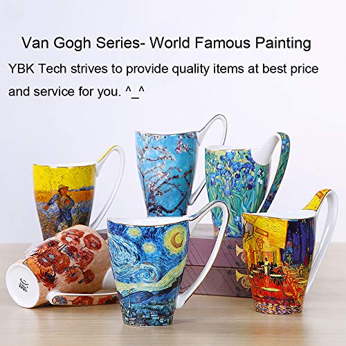 Van Gogh Inspired Iris Flower Coffee Mug, 16oz