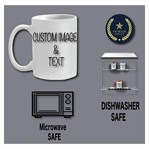 Personalized Photo Mug with Customizable Designs, 11 ounces