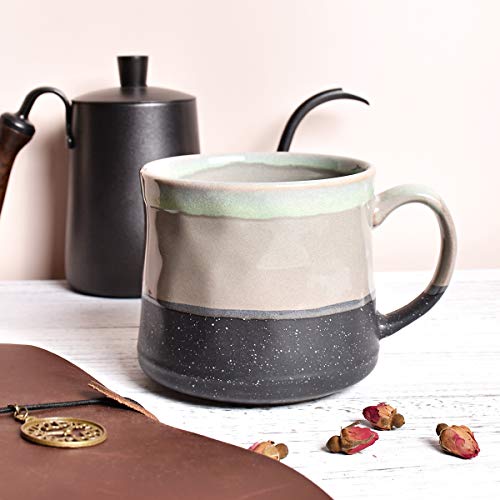 Bosmarlin Large Ceramic Coffee Mug, Big Tea Cup