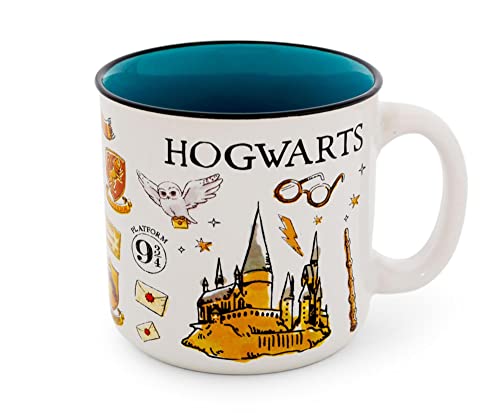 Harry Potter Hogwarts Icons Ceramic Camper Mug 20oz