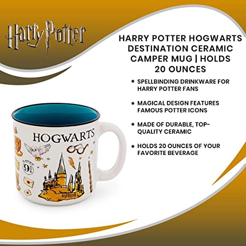 Harry Potter Hogwarts Icons Ceramic Camper Mug 20oz