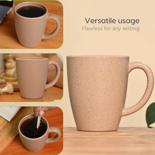 Eco-Friendly Bamboo Coffee Mug with Handle | 10 oz