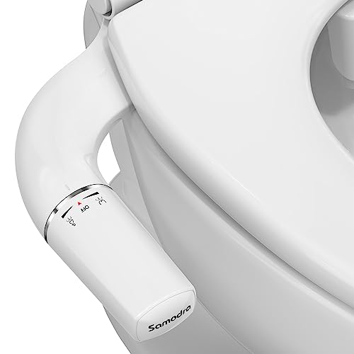 SAMODRA Ultra-Slim Dual Nozzle Bidet Attachment for Toilets