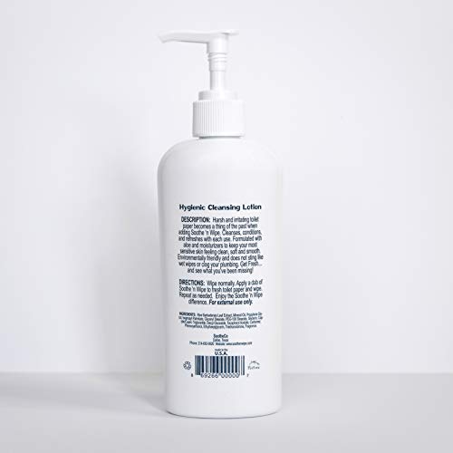 Hygienic aloe lotion for clean & smooth bum