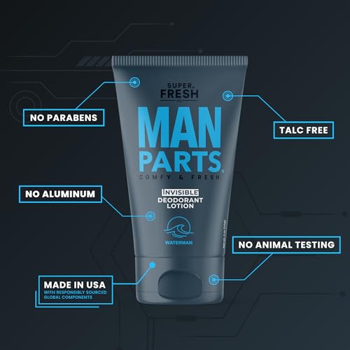 Man Parts Ball Deodorant - Invisible Lotion - Fresh Control