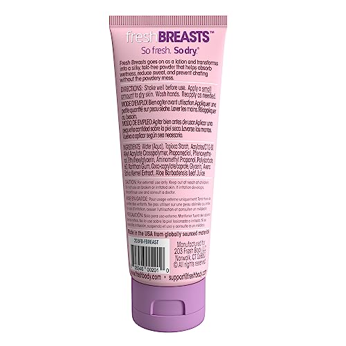 Fresh Body Ladies Sweat-Free Bundle: Breasts Lotion, 3.4oz & Anti-Monkey Butt Powder, 8oz