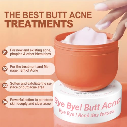 Clear Butt Acne Cream with Salicylic Acid 5.46oz
