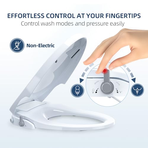 SmartWhale Bidet Toilet Seat, Dual-Nozzle, Rear/Feminine Wash