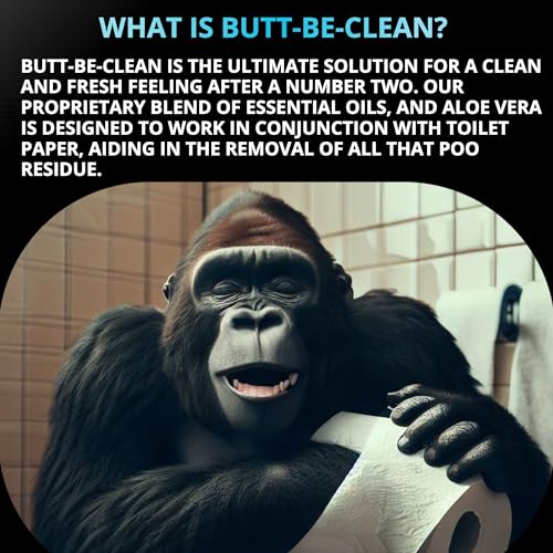 Environmentally friendly butt cleaning lotion with aloe and oils