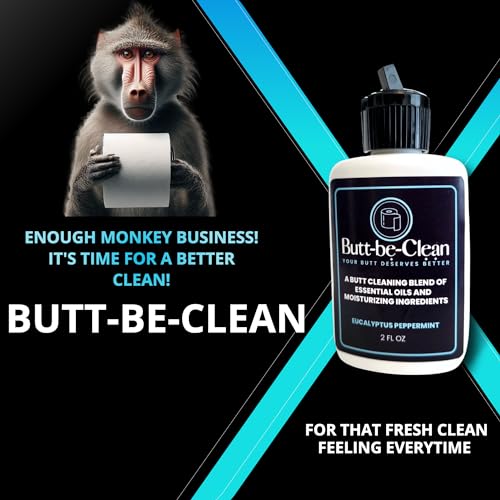 Environmentally friendly butt cleaning lotion with aloe and oils