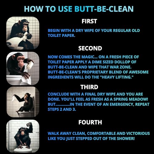Environmentally friendly butt cleaning lotion with aloe and oils