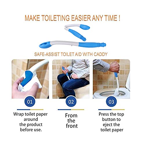 Comfortable Folding Toilet Aid for Limited Mobility Elderly