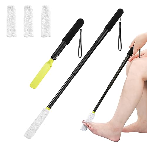 LYIGEOL Toe Cleaning Brush with Long-Handled Foot Scrubber