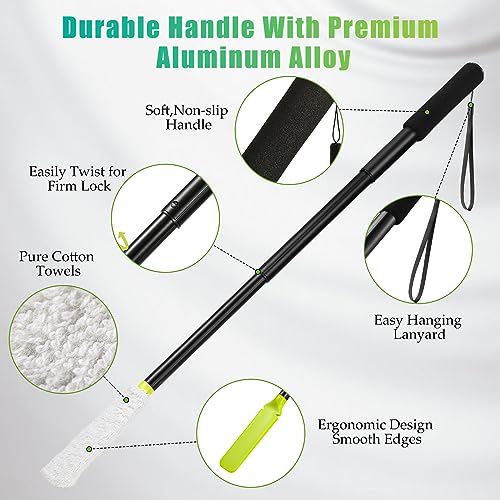 LYIGEOL Toe Cleaning Brush with Long-Handled Foot Scrubber