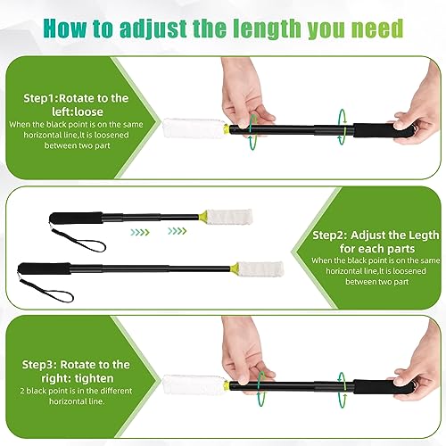 LYIGEOL Toe Cleaning Brush with Long-Handled Foot Scrubber