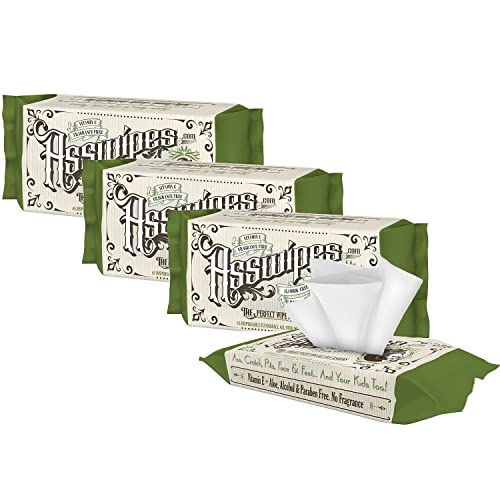 FB Asswipes 4 Pack - Flushable Butt Wipes with Aloe