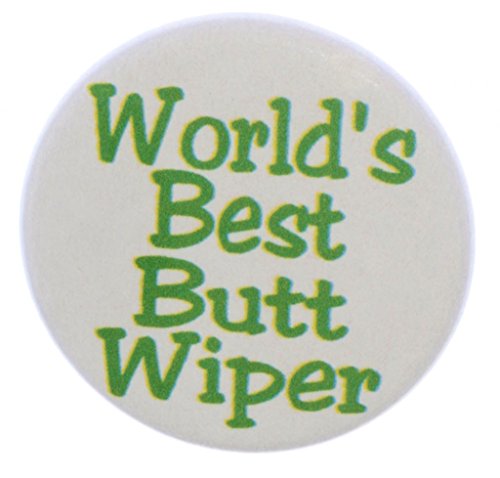 A&T Designs World's Best Butt Wiper Button Pin