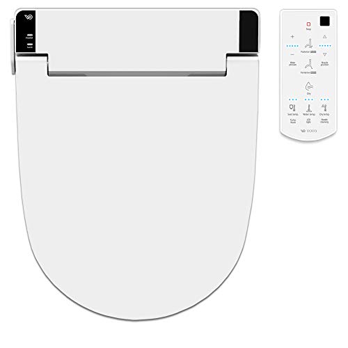 VOVO Electric Bidet Toilet Seat - White, Round