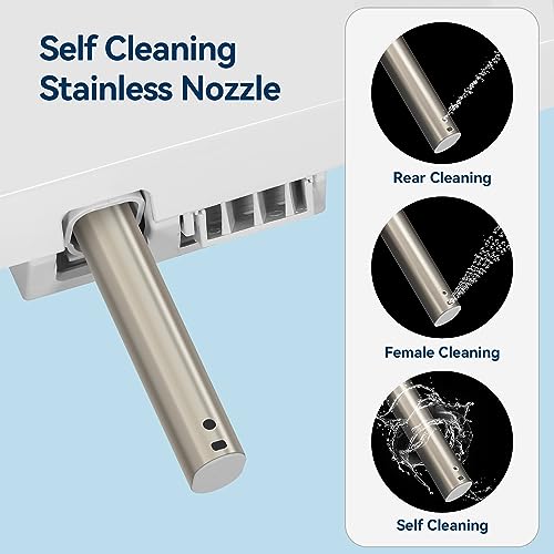 Smart Bidet Toilet Seat with Stainless Steel Nozzle