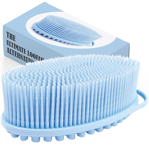 Avilana 2-in-1 Silicone Body Scrubber for Hygienic Cleansing