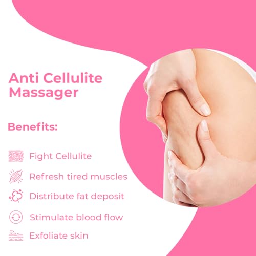 AVALON CARE Cellulite Massager Roller - Anti Cellulite Brush