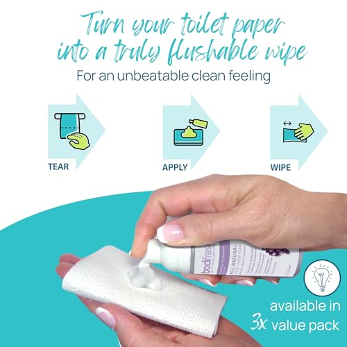 Lavender Butt Cleaner Foam, Plant-Based, Hypoallergenic, Flushable
