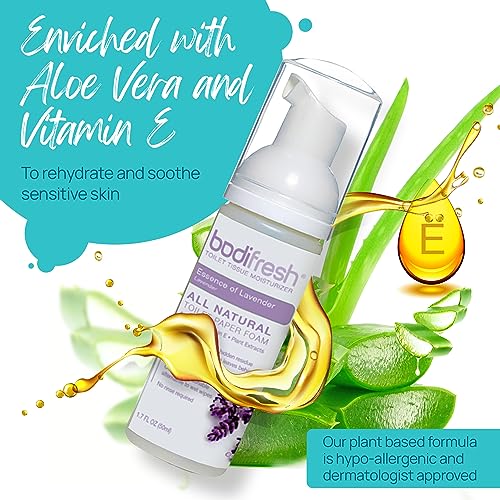 Lavender Butt Cleaner Foam, Plant-Based, Hypoallergenic, Flushable