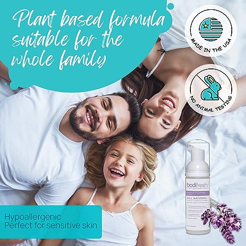 Lavender Butt Cleaner Foam, Plant-Based, Hypoallergenic, Flushable