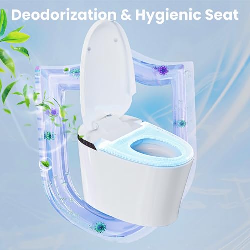 AKNIRL Smart Bidet Toilet - Heated Seat, Auto Flush