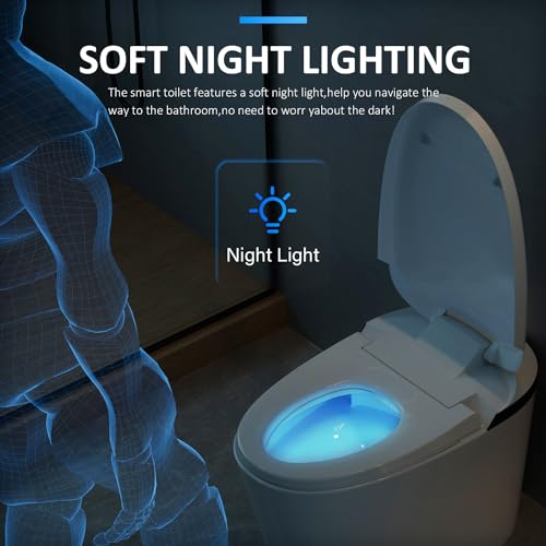AKNIRL Smart Bidet Toilet - Heated Seat, Auto Flush