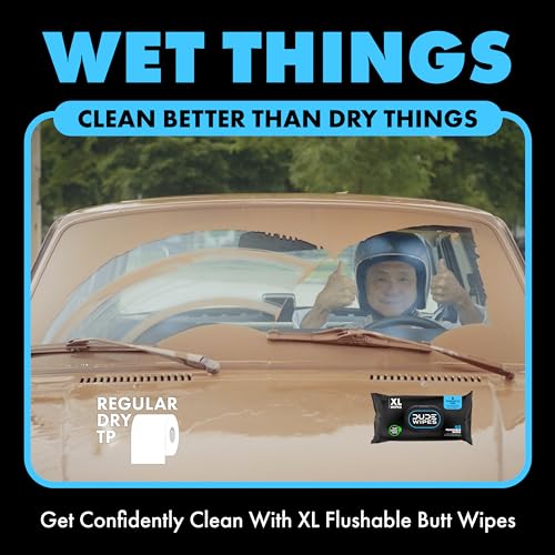 DUDE Flushable Wipes & Toilet Spray Bundle - Unscented