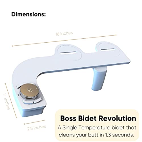 Tokyo Platinum Bidet Attachment: Luxury Dual Nozzle Sprayer