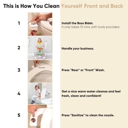 Boss Bidet Revolution Plus: Non-Electric Dual Nozzle System