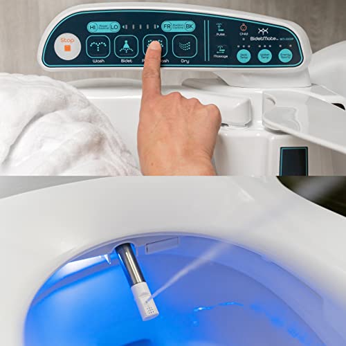 BidetMate 2000 Electric Smart Toilet Seat - Self-Cleaning, Deodorizer