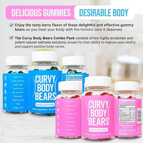 Curvy Body Bears Bum & Chest Gummies Combo