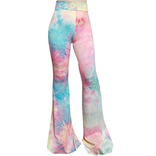 SMT Women's High Waist Wide Leg Bell Bottom Pants