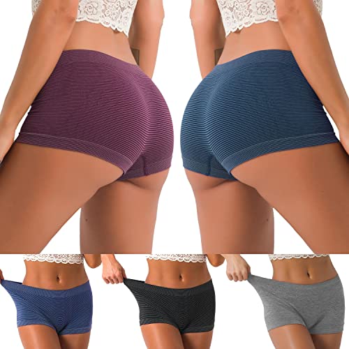 DEEP TOUCH Women's Seamless Boyshort Butt Cleaner Pack
