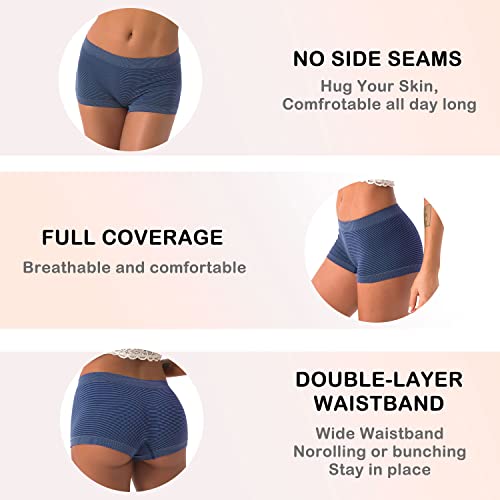 DEEP TOUCH Women's Seamless Boyshort Butt Cleaner Pack