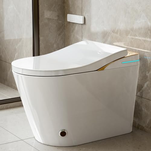 Elongated Smart Bidet with Auto Open/Close, LED Display