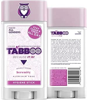 TABBOO Hygiene Stick | All Natural Butt Deodorant