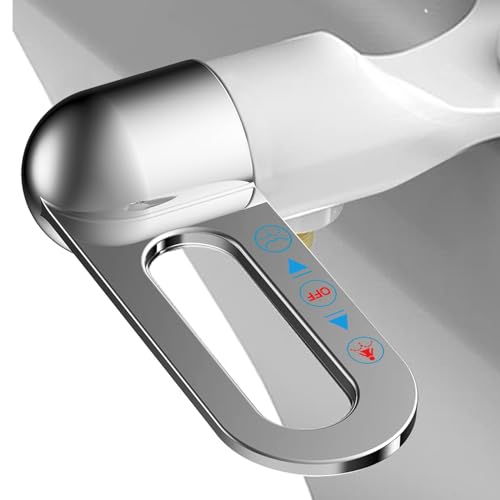 Slim Bidet Attachment for Toilet with Dual Nozzle