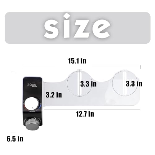 MorTime Non-Electric Bidet Attachment with Hot & Cold Water
