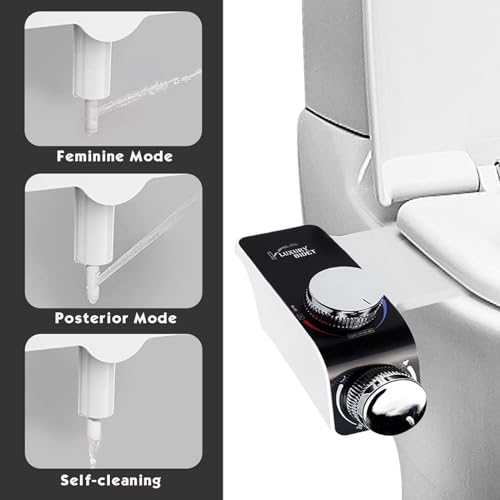 MorTime Non-Electric Bidet Attachment with Hot & Cold Water