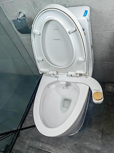 Left Hand Bidet Attachment with Dual Nozzles