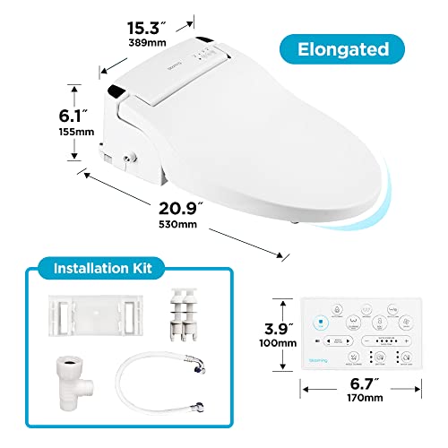 Blooming NB-R1260E Bidet Toilet Seat - White, Remote Control